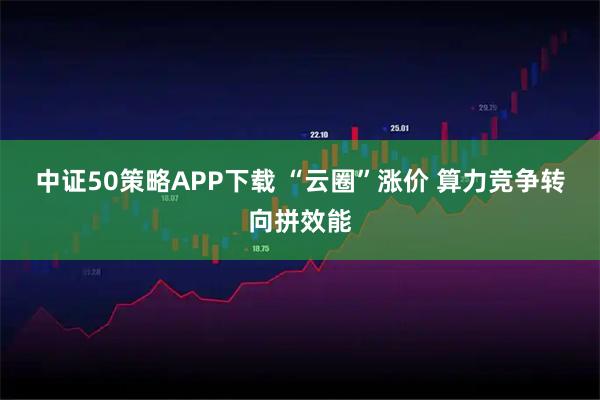 中证50策略APP下载 “云圈”涨价 算力竞争转向拼效能
